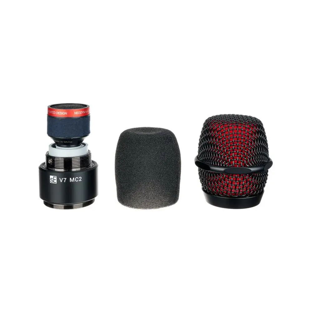v7 mc2 black- 4 sE Electronics V7 MC2 Capsule for Sennheiser Wireless - Black - Image 4