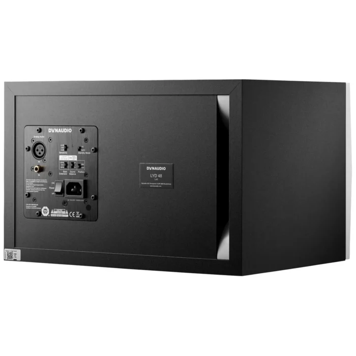 Dynaudio LYD 48 3-way Powered Studio Monitor Left - White Baffle - Image 4