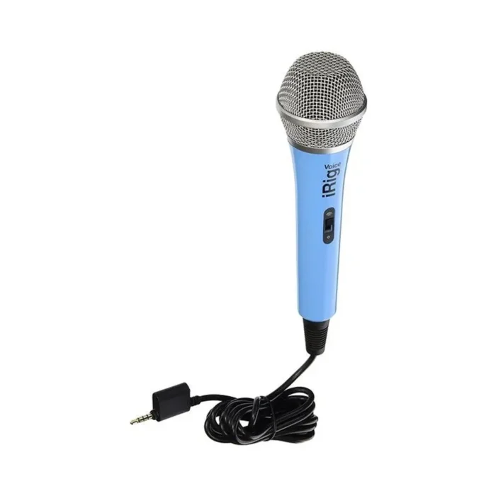 IK Multimedia iRig Voice iOS/Android Handheld Microphone - Blue - Image 3