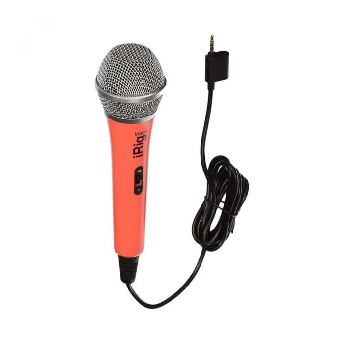 IK Multimedia iRig Voice iOS/Android Handheld Microphone - Red - Image 3