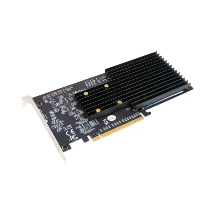 Sonnet M.2 4x4 Silent PCIe 3.0 x16 Card for NVMe SSDs - Image 1