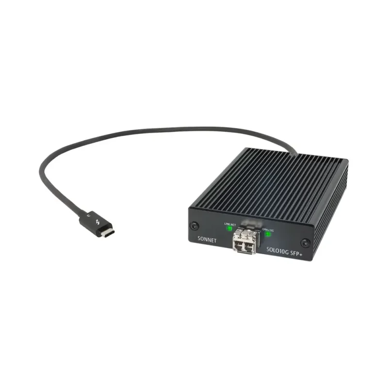 Sonnet Solo10G SFP+ Thunderbolt Adapter (SFP+ included)