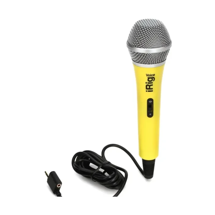 IK Multimedia iRig Voice iOS/Android Handheld Microphone - Yellow - Image 3