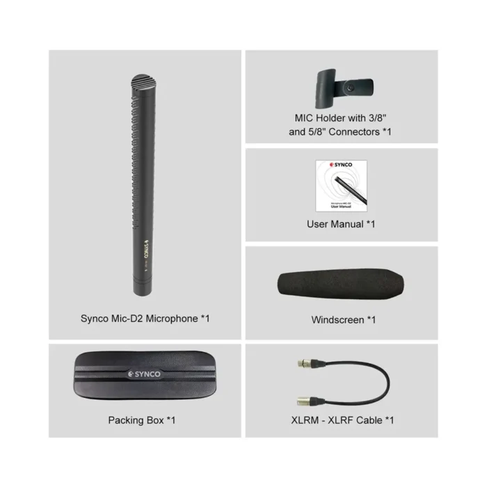 Synco Mic-D2 Hypercardioid Shotgun Microphone - Image 6