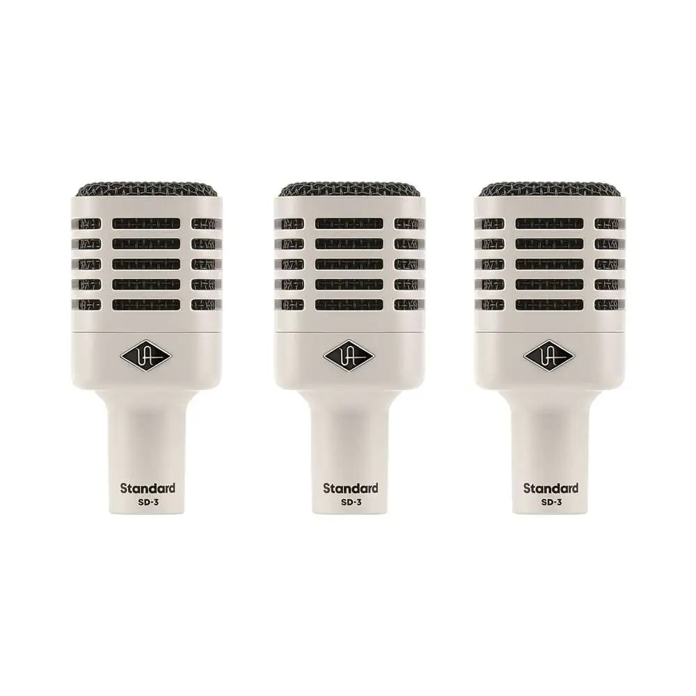 sd3-3pack-1 Universal Audio SD-3 Cardioid Dynamic Microphone with Hemisphere Modeling (3-Pack) - Image 1