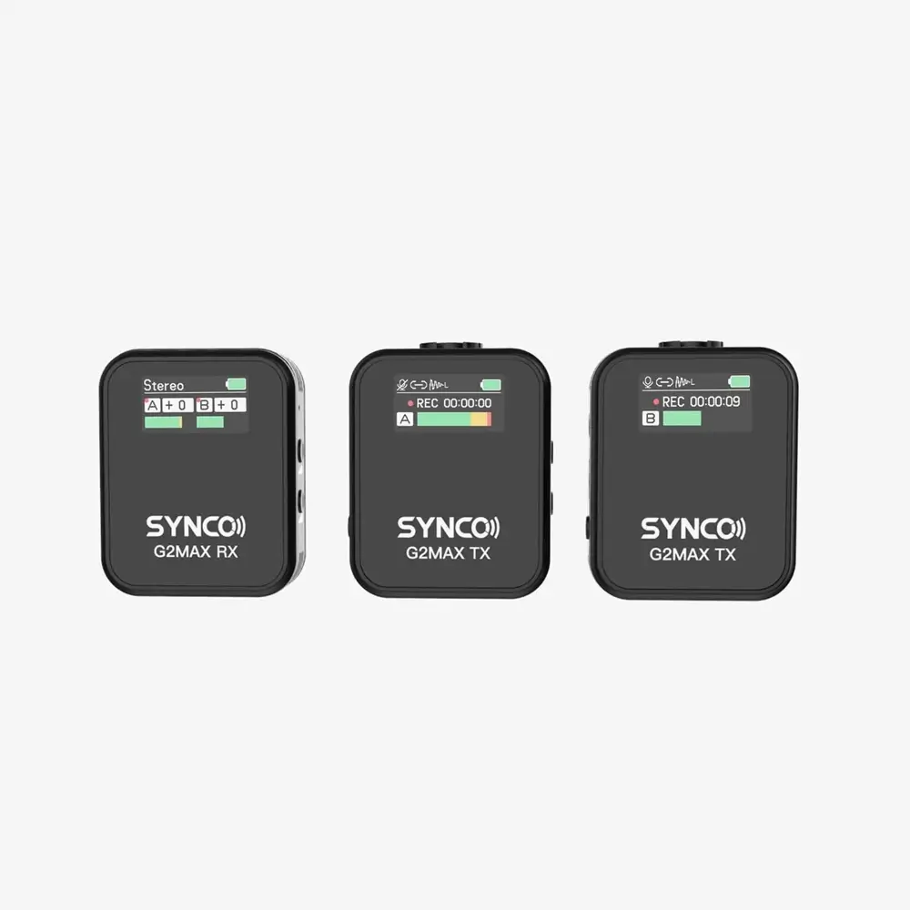 synco-g2a1-max-4 Synco G2A2 MAX Digital 2.4ghz Wireless Microphone - Image 1