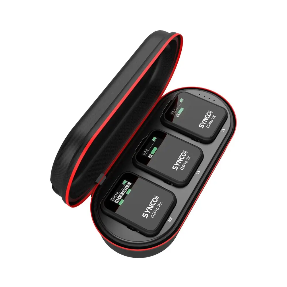 synco-g2a2-pro-1 Synco WAir-G2-A2 PRO 2-Person Wireless Microphone System for Cameras and Smartphones - Image 1