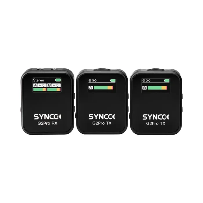 Synco WAir-G2-A2 PRO 2-Person Wireless Microphone System for Cameras and Smartphones - Image 2
