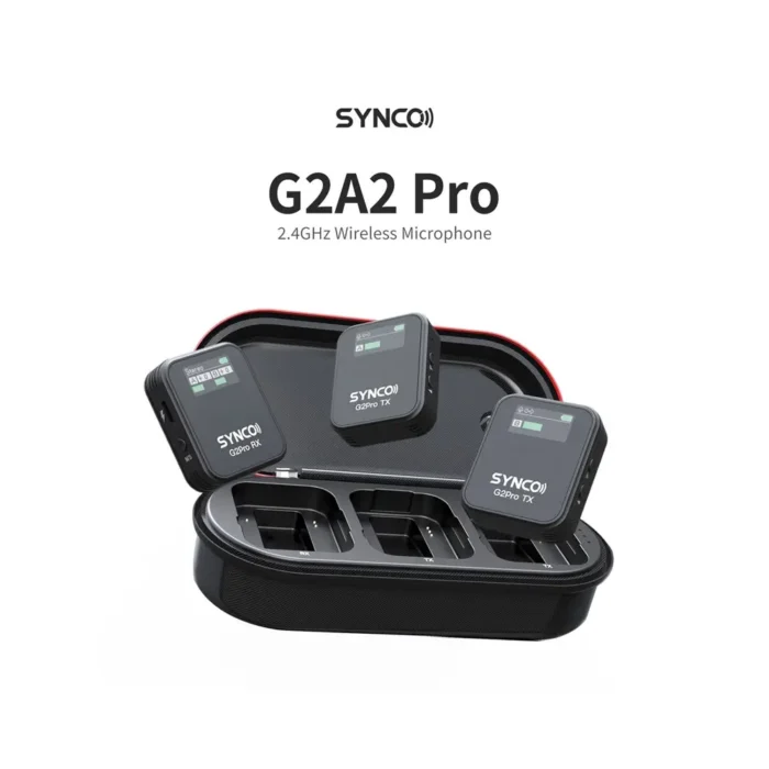Synco WAir-G2-A2 PRO 2-Person Wireless Microphone System for Cameras and Smartphones - Image 6