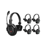 Synco X-Talk X5 Wireless Intercom System with 5 Single-Ear Headsets
