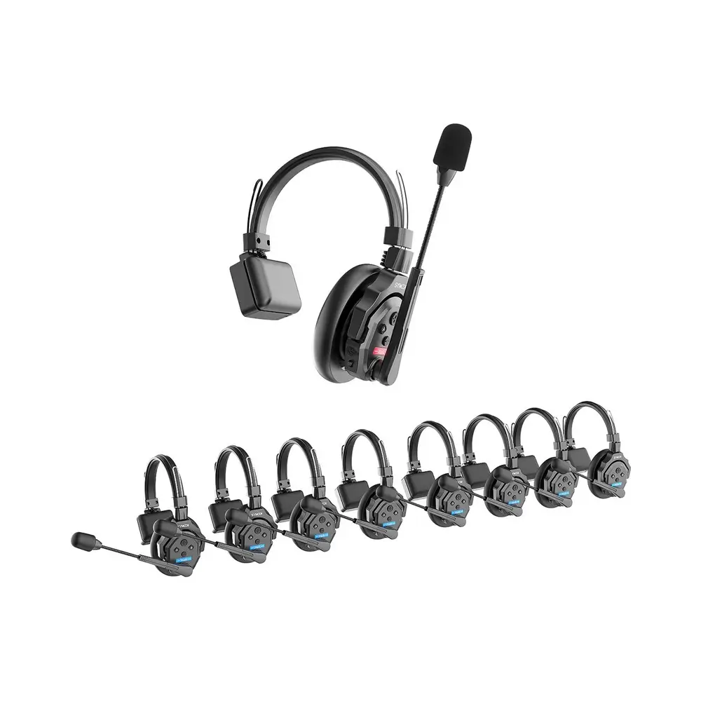 synco-xtalk-x9-2 Synco X-Talk X9 Wireless Intercom System with 9 Single-Ear Headsets - Image 2