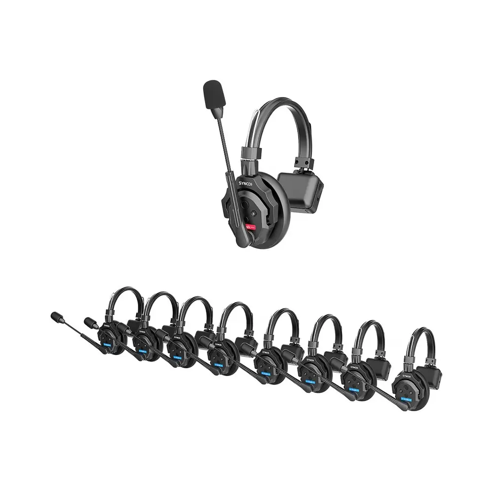 synco-xtalk-x9-3 Synco X-Talk X9 Wireless Intercom System with 9 Single-Ear Headsets - Image 3