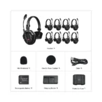 Synco X-Talk X9 Wireless Intercom System with 9 Single-Ear Headsets - Image 7