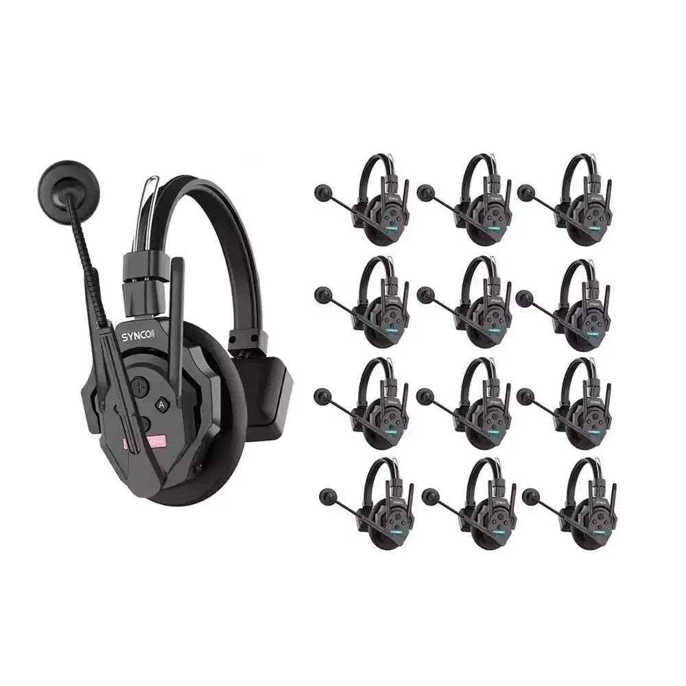 synco-xtalk-xmax13-2 Synco Xtalk XMax13 Wireless Intercom with 13 Dual-Ear Headsets - Image 2