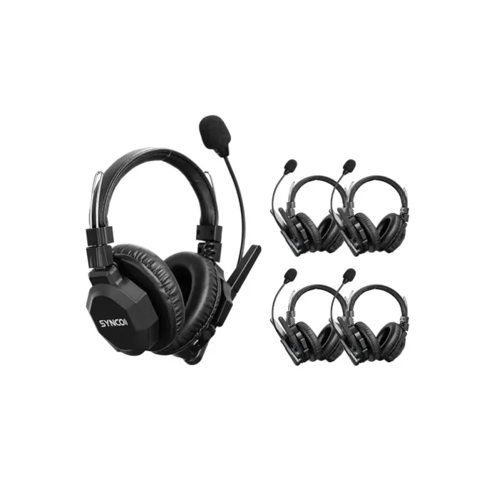 Synco Xtalk XMax5 Wireless Intercom with 5 Dual-Ear Headsets - Image 1