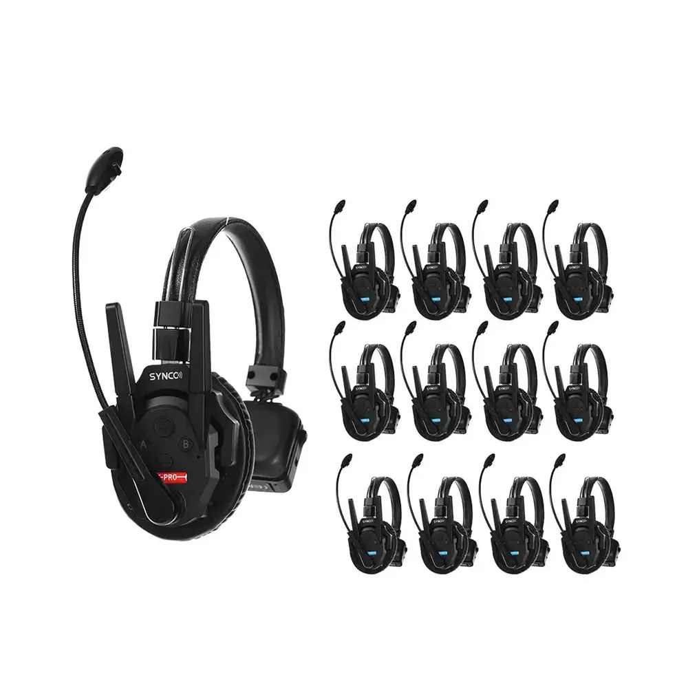 synco-xtalk-xpro13-1 Synco Xtalk XPro13 Wireless Intercom System with 13 Single-Ear Headsets - Image 1