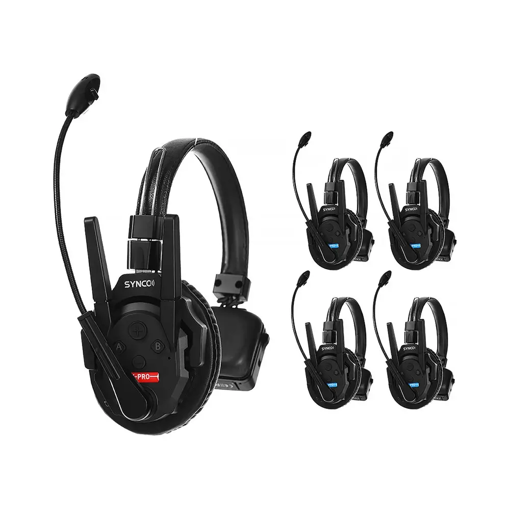 synco-xtalk-xpro5-1 Synco Xtalk XPro5 Wireless Intercom System with 5 Single-Ear Headsets - Image 1