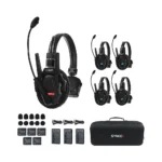 Synco Xtalk XPro5 Wireless Intercom System with 5 Single-Ear Headsets - Image 2