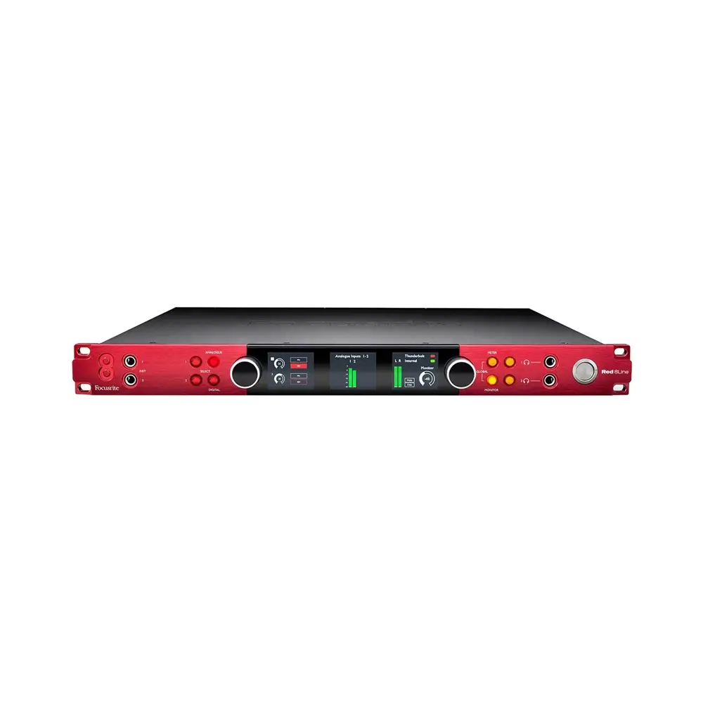 focusrite-red-8line-2 Focusrite Red 8Line Rackmount 58x64 Dante/HDX/Thunderbolt 3 Audio Interface - Image 1
