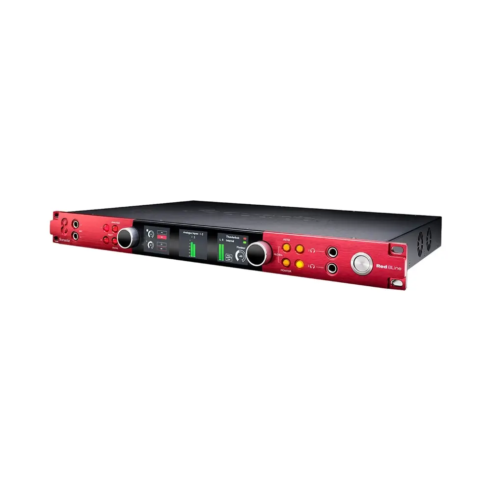 focusrite-red-8line-3 Focusrite Red 8Line Rackmount 58x64 Dante/HDX/Thunderbolt 3 Audio Interface - Image 3