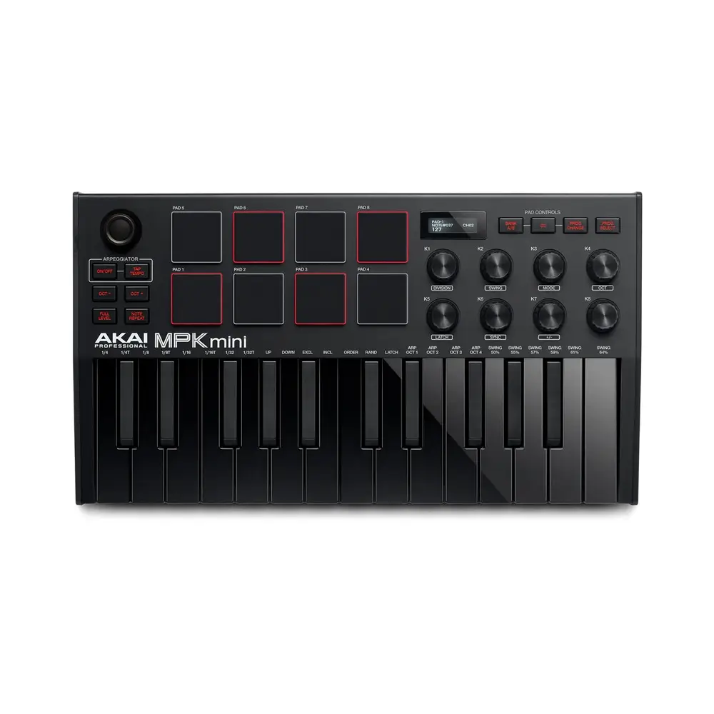 mpk-mini-mk3-black-1 Akai Professional MPK Mini MK3 25-key Keyboard Controller - Black - Image 1