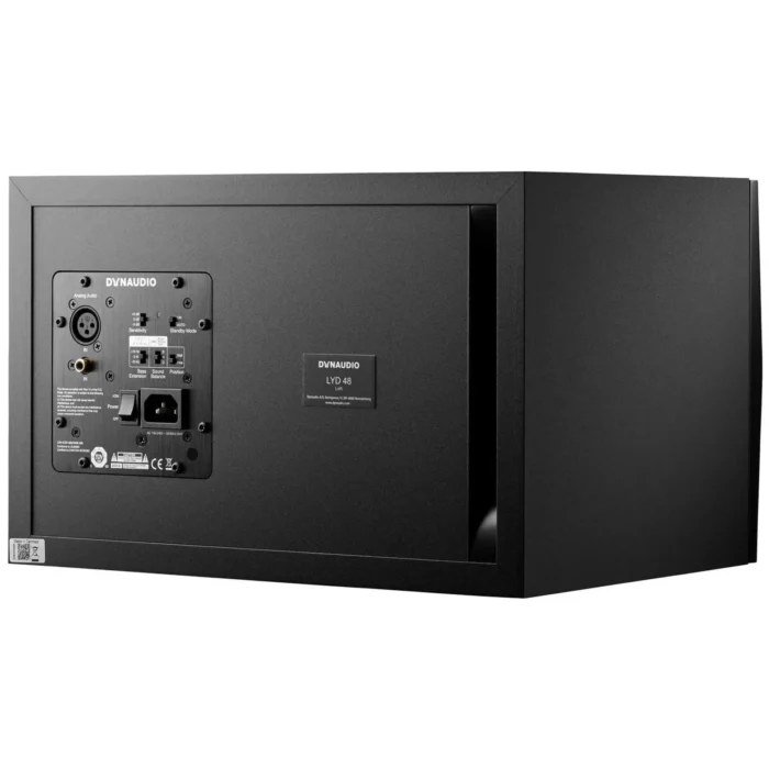 Dynaudio LYD 48 3-way Powered Studio Monitor (Left) - Black - Image 3