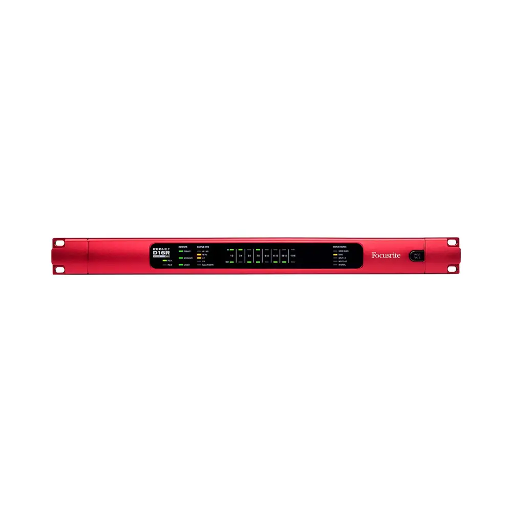 focusrite-rednet-d16r-2 Focusrite RedNet D16R MkII Rackmount 16x16 Dante Digital Audio Interface - Image 2
