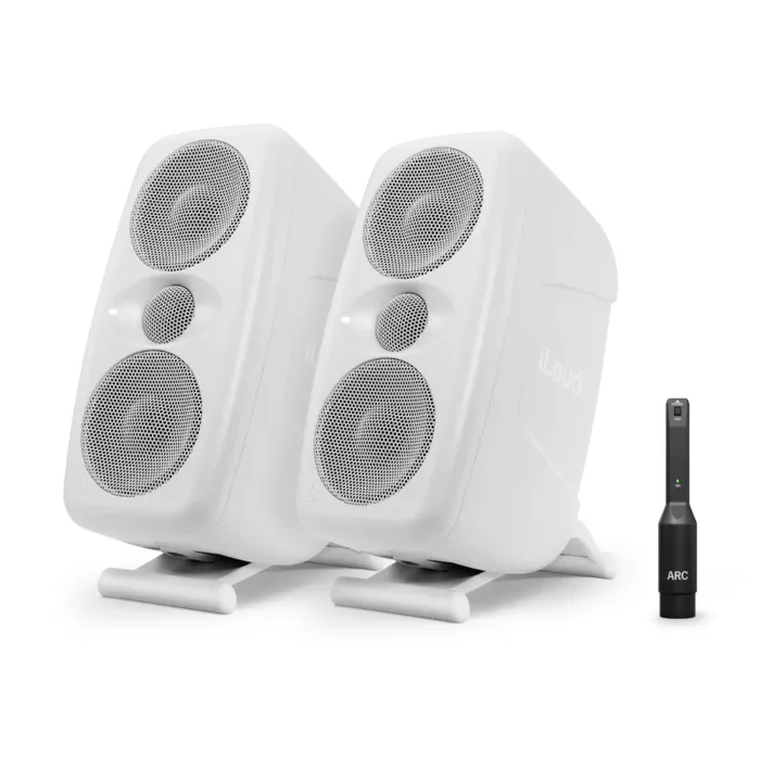 IK Multimedia iLoud MTM MKII High Resolution Compact Studio Monitor Pair - White - Image 2