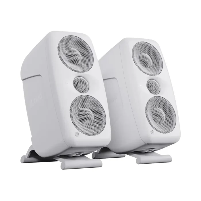 IK Multimedia iLoud MTM MKII High Resolution Compact Studio Monitor Pair - White - Image 3