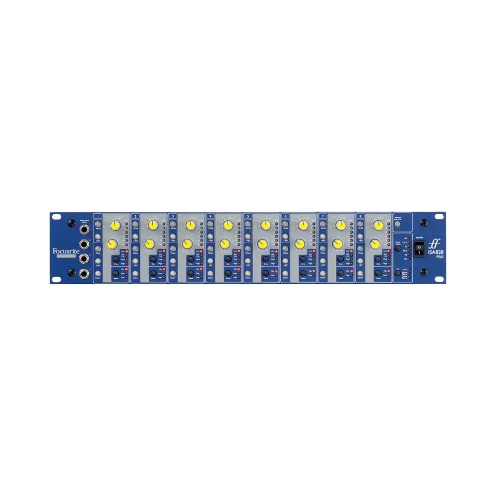 isa-828mk2-1 Focusrite ISA 828 MkII 8-Channel Preamp for Mic, Line-Level, and Hi-Z Instruments - Image 1