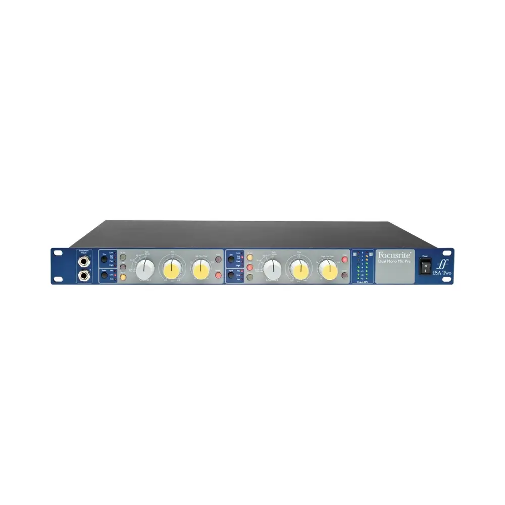 isa-two-1 Focusrite ISA Two Rackmount 2-Channel Microphone Preamp - Image 1