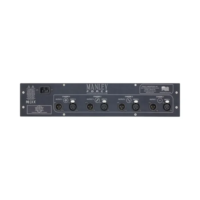 Manley Labs Force 4-Channel Vacuum Tube Microphone Preamplifier - Image 5