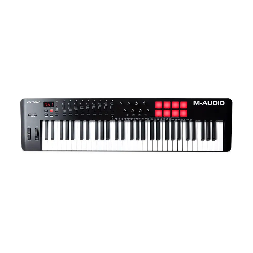 oxygen-61mkv-1 M-Audio Oxygen 61 MKV- 61 Key USB MIDI Keyboard Controller - Image 1