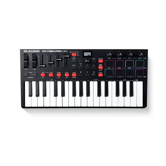 M-Audio Oxygen Pro Mini 32-Mini-Key USB MIDI Keyboard Controller - Image 4