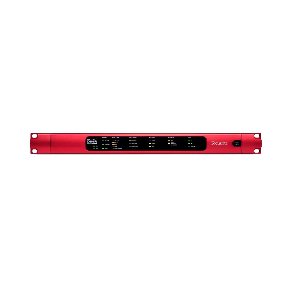 rednet-d64r-1 Focusrite RedNet D64R 64-Channel MADI-Dante Bridge - Image 1
