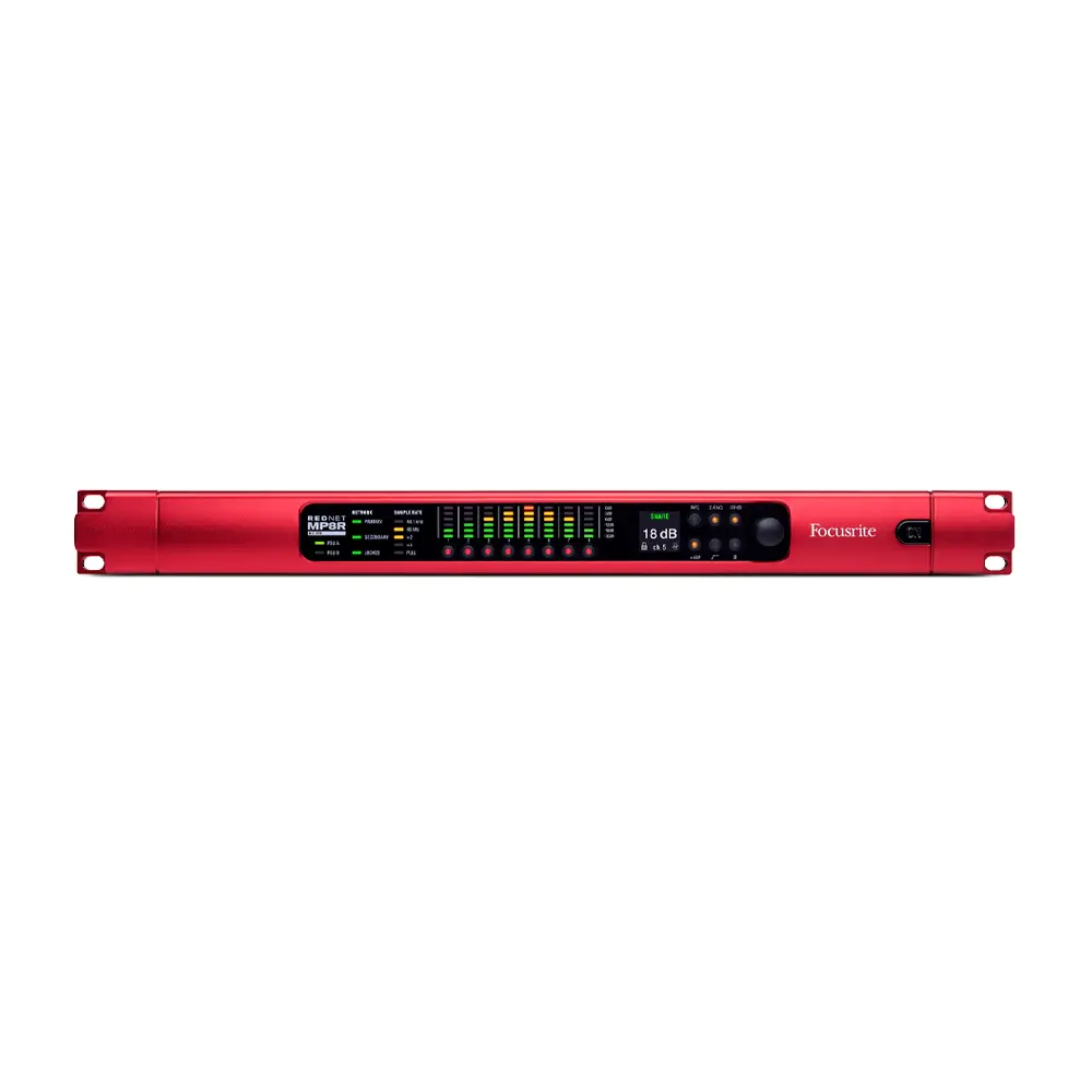 rednet-mp8r-1 Focusrite RedNet MP8R 8-Channel Remote-Controlled Mic Pre and A/D for Dante - Image 1