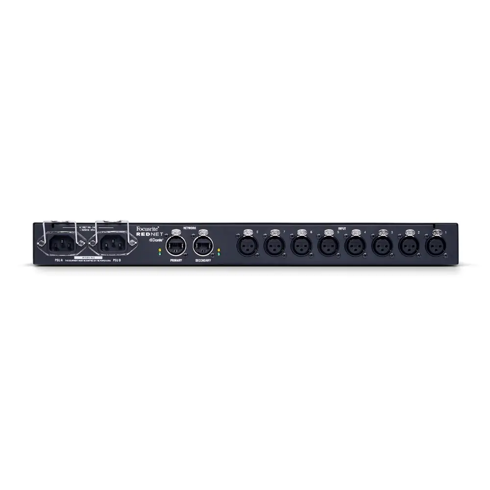 rednet-mp8r-2 Focusrite RedNet MP8R 8-Channel Remote-Controlled Mic Pre and A/D for Dante - Image 2