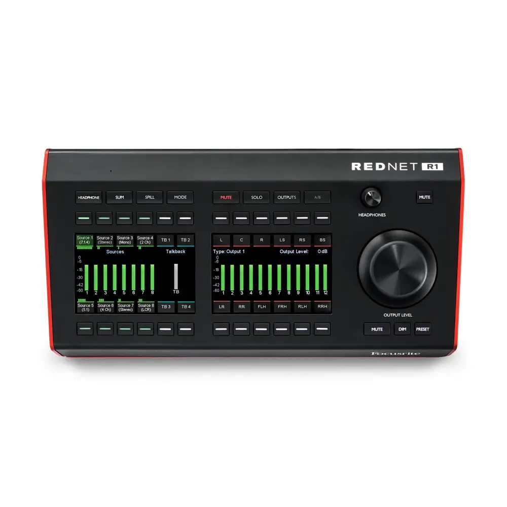 rednet-r1-5 Focusrite RedNet R1 Desktop Remote Controller for Red Interfaces / Dante Devices - Image 5