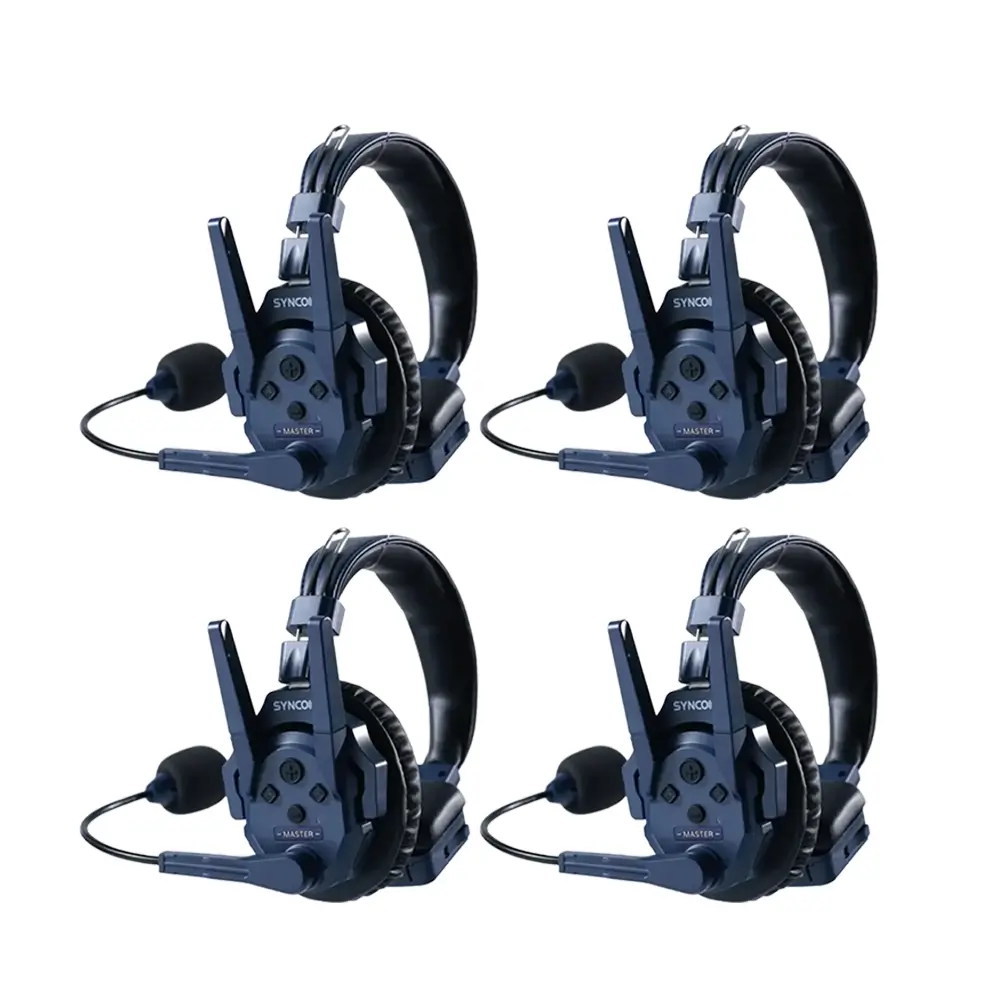 synco_xtalk_master_xm4_1 Synco Xtalk Master Intercom System XM4 Wireless Two-Way Communication with 4 Single-Ear Headsets - Image 1