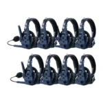 Synco Xtalk Master Intercom System XM8 Wireless Two-Way Communication with 8 Single-Ear Headsets