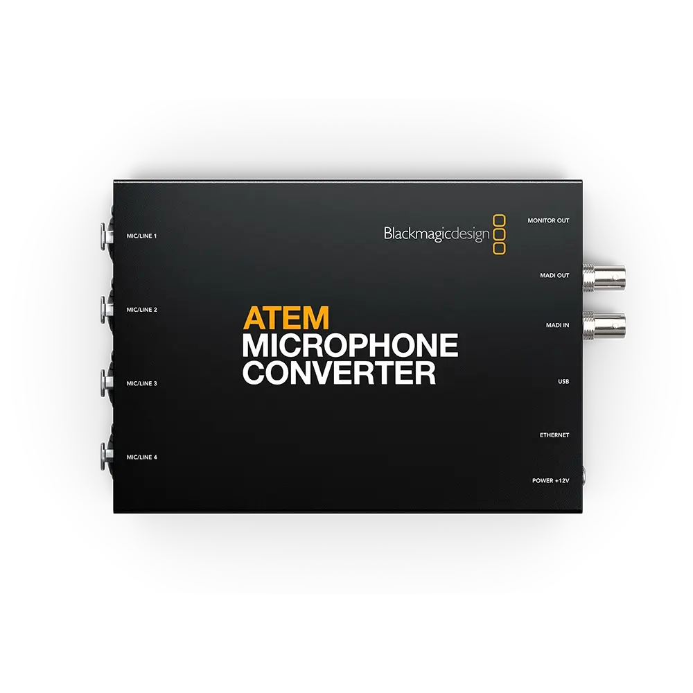 ATEM-Microphone-Converter-Front.webp Blackmagic ATEM Microphone Converter - Image 1