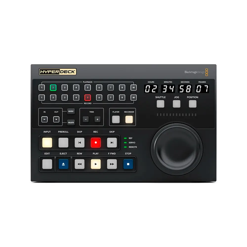 HyperDeck-Extreme-Controller-Front.webp Blackmagic HyperDeck Extreme Control - Image 1