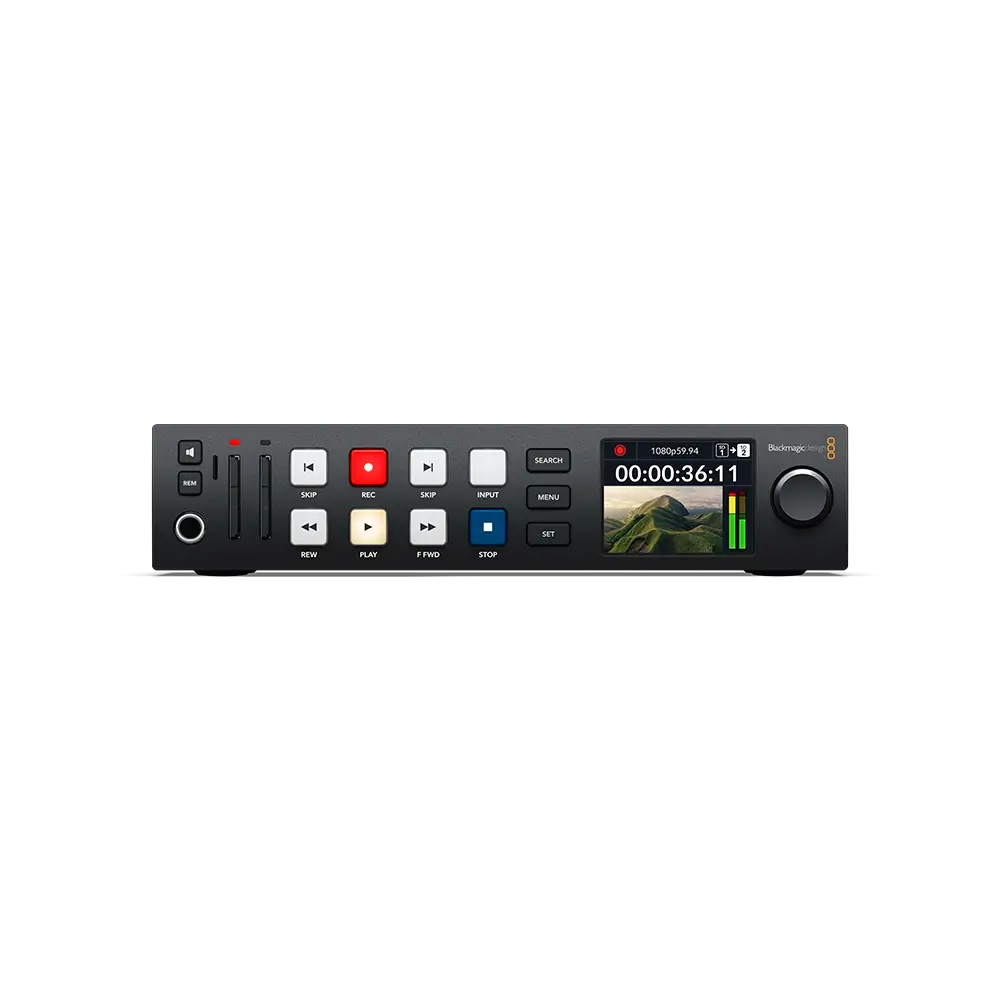 HyperDeck-Studio-HD-Plus-Front.webp Blackmagic HyperDeck Studio HD Plus - Image 1