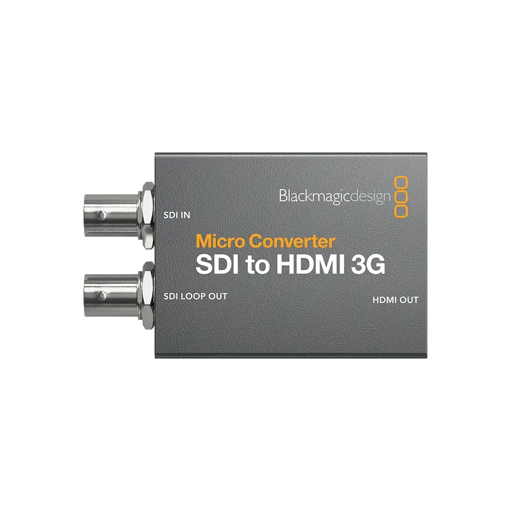 Micro-Converter-SDI-To-HDMI-3G-Front-Angle.webp Blackmagic Micro Converter SDI to HDMI 3G wPSU