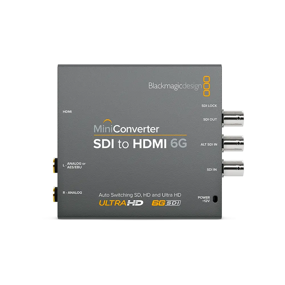 MiniConverter-SDItoHDMI-6G-Front.webp Blackmagic Mini Converter - SDI to HDMI 6G
