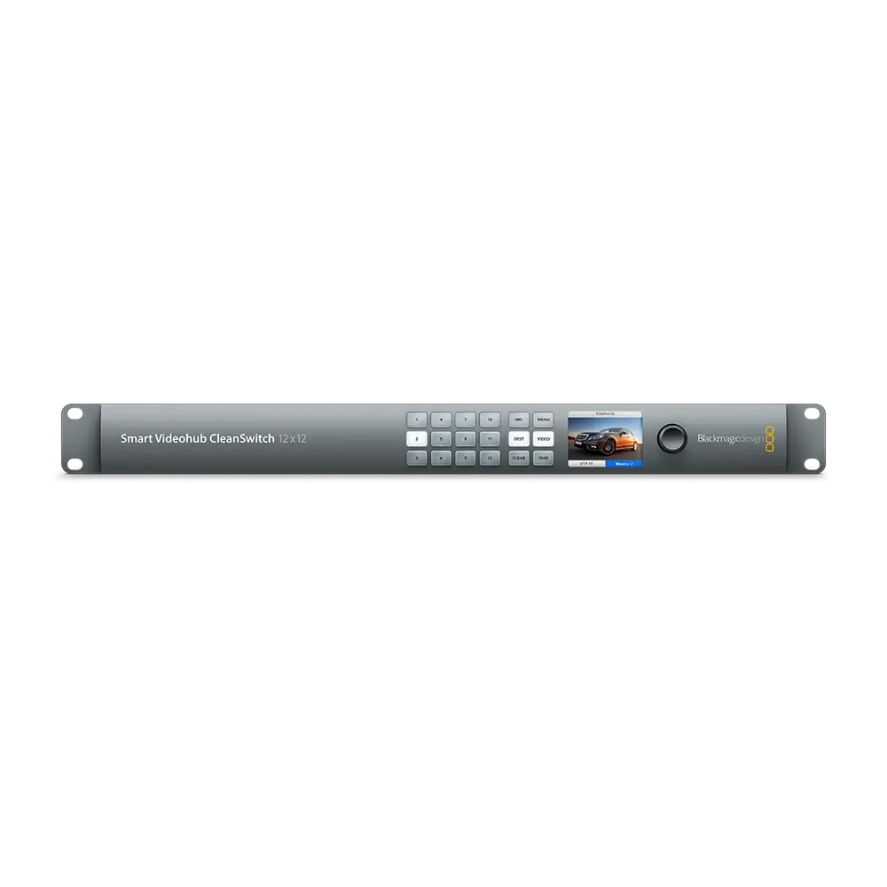 Smart_Videohub_Cleanswitch_12x12_Front.webp Blackmagic Smart Videohub CleanSwitch 12x12 - Image 1