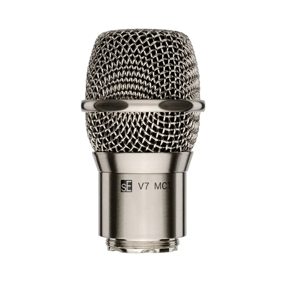 se-electronics-v7-mc1-nickel-1 sE Electronics V7 MC1 Supercardioid Dynamic Mic Capsule w/ Pouch - Nickel - Image 1