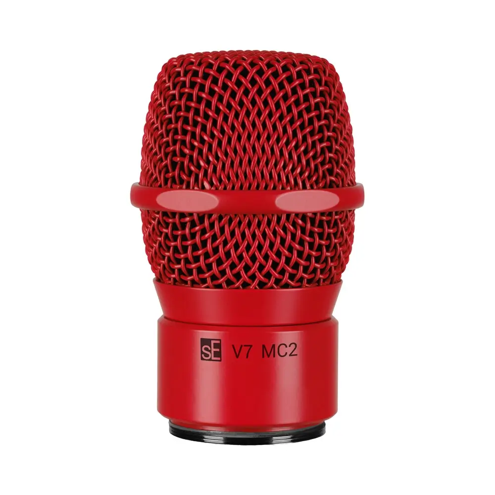 se-electronics-v7-mc2-red-1 sE Electronics V7 MC2 Supercardioid Dynamic Mic Capsule w/ Pouch - Red - Image 1