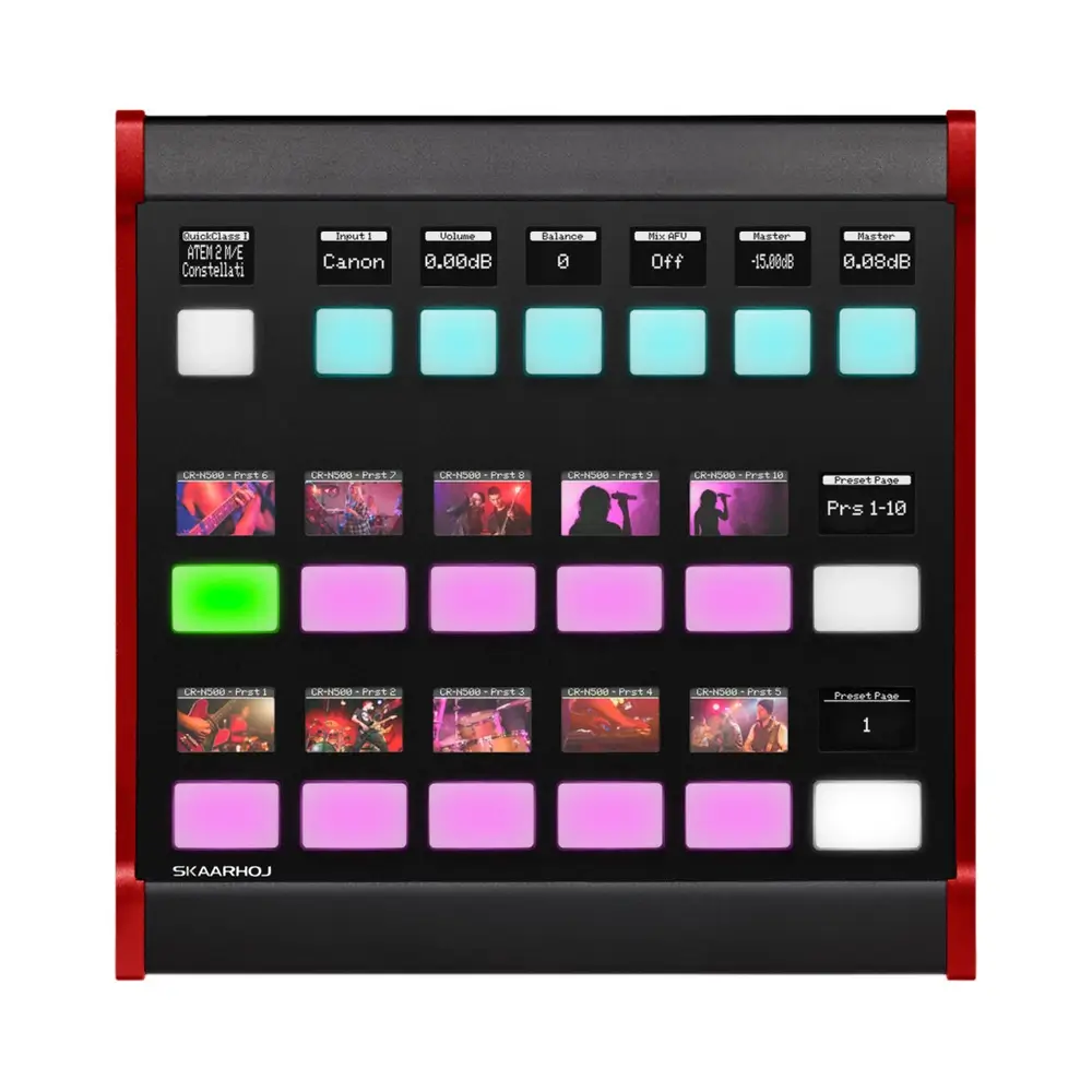 FR-SHOT-PRO-V1B-RD SKAARHOJ Frame Shot Pro - Black and Red - Image 1