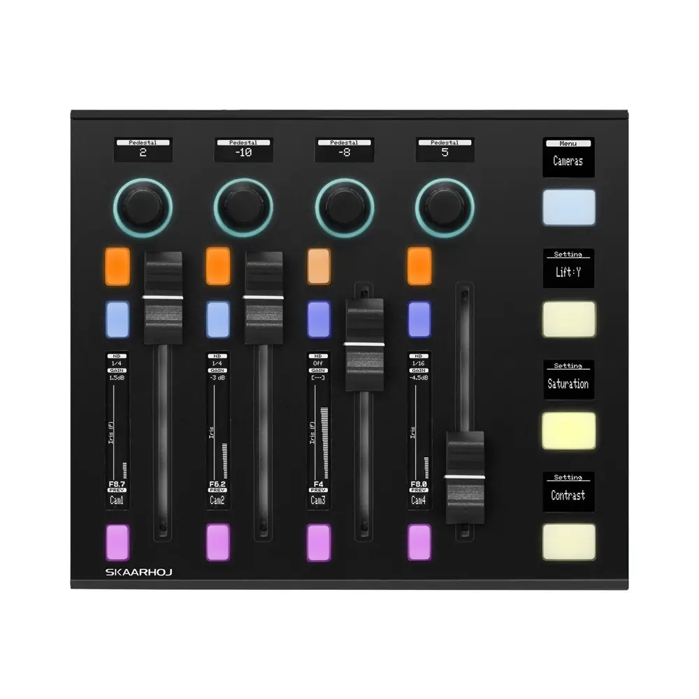 W-BOARD-MI-V1B-SBK-1 SKAARHOJ Wave Board Mini - Slim Enclosure Black - Image 1